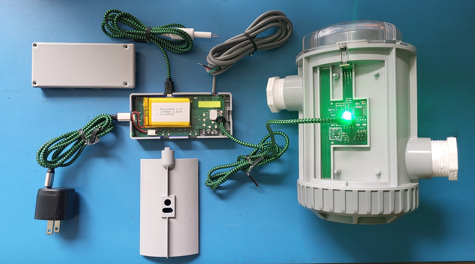 New!  13 Mile Range LoRA Wireless System With WiFi Option - Non Invasive Fluid Monitoring Devices - Rechargeable Battery Backup - Microsoft Azure Cloud Computing - China Production