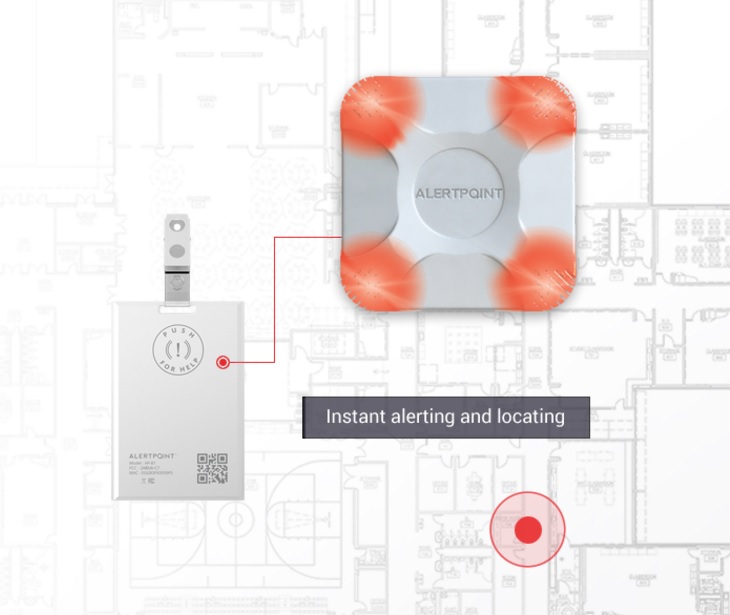 Wireless 'Campus Wide' Security System -  Wearable Zigbee and Infrared Devices with Rechargeable Batteries, Audio-Visual Hub and Internet Gateway, Amazon (AWS) Cloud Computing